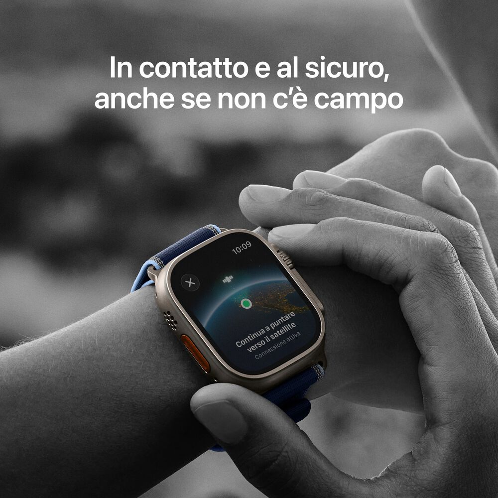 APPLE Watch Ultra 3 GPS + Cellular, Cassa in titanio naturale (49 mm) con Trail Loop blu/blu acceso-M/L - PRMG GRADING ROBN - 10%, image number 3