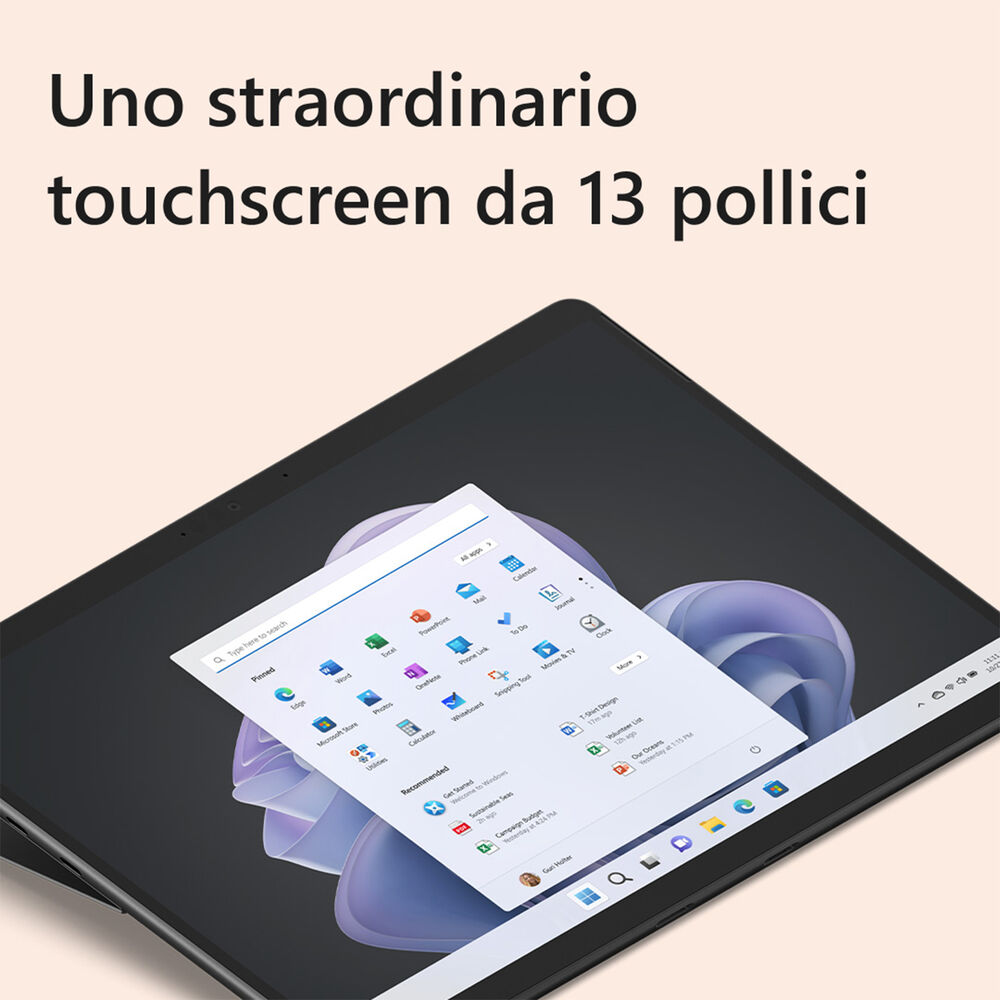 Surface Pro 9 – 13 convertibile 2 in 1, 13 pollici, processore Intel® Core™ i7, 16 GB, SSD 256 GB, Graphite, image number 5