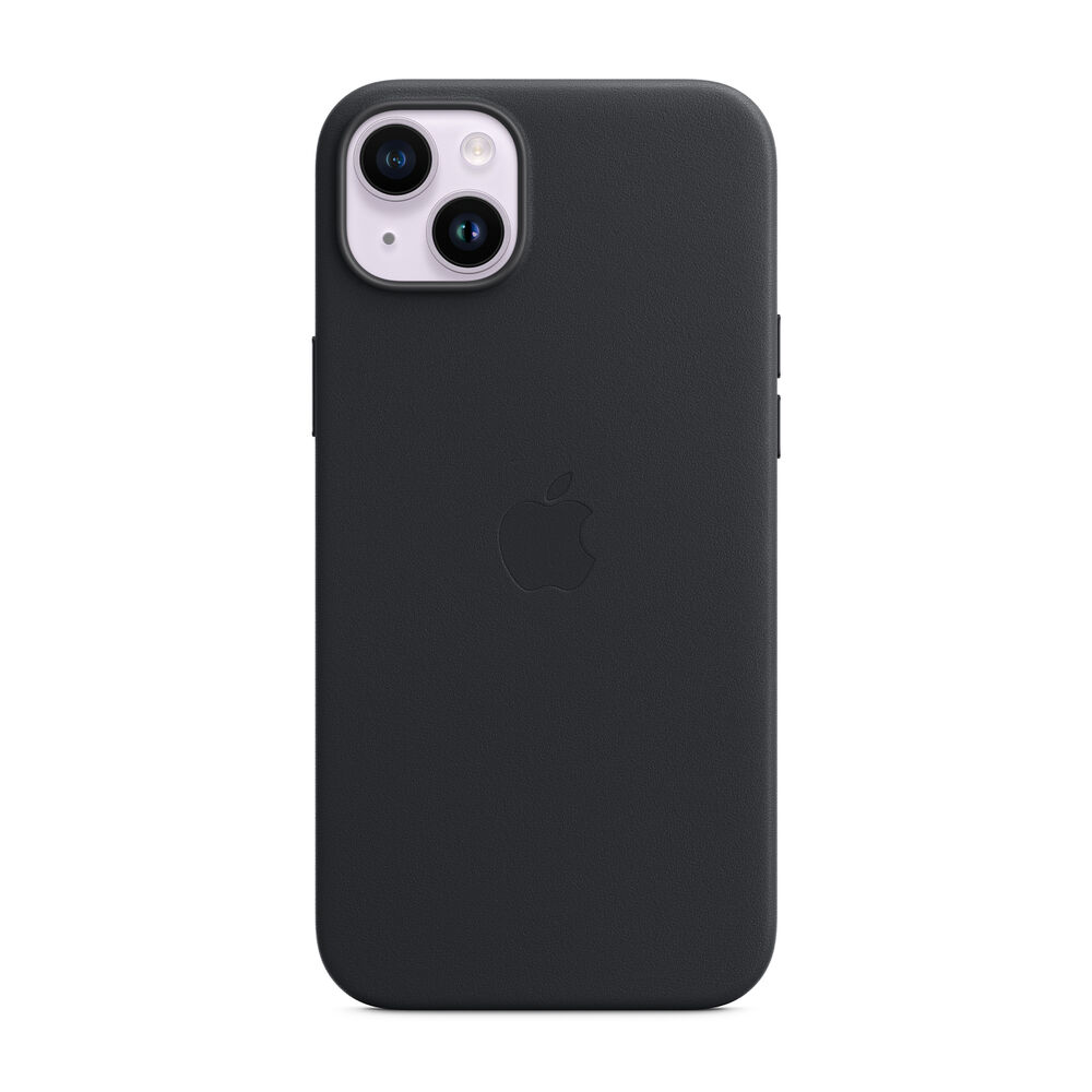 Custodia MagSafe in pelle per iPhone 14 Plus - Mezzanotte, image number 1