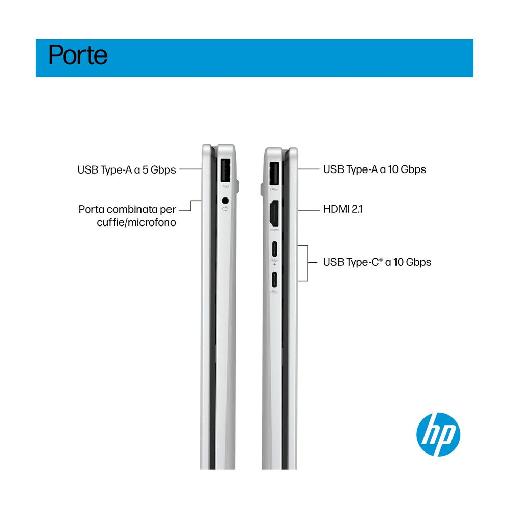 HP OMNIBOOK 5 14-FP0007NL NOTEBOOK CONVERTIBILE, 14 ", processore Intel&reg; Core 5 120U, Intel&reg;, RAM 16 GB, 512 GB SSD, Silver, Windows 11 Home - PRMG GRADING OOBN - 10%, image number 1