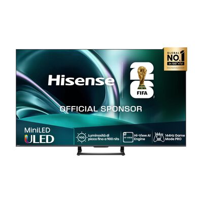 50U7Q TV MINI LED, SMART TV, 50 ", Mini LED, Processore Quad Core / MT9618, NERO, Classe E - PRMG GRADING OOBN - 10%