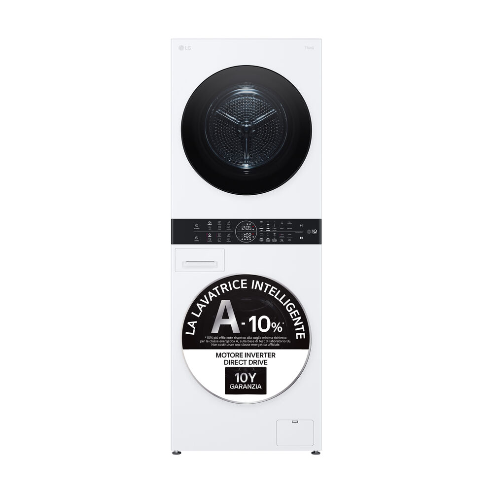 WashTower WT1210WWF LAVASCIUGA, Caricamento frontale, capacit&agrave; lavaggio 12 kg, capacit&agrave; asciugatura 10 kg, 10 programmi, Profondit&agrave; 66 cm, Giri 1400 rpm, White, Classe A - PRMG GRADING ROBN - 9.99%, image number 9