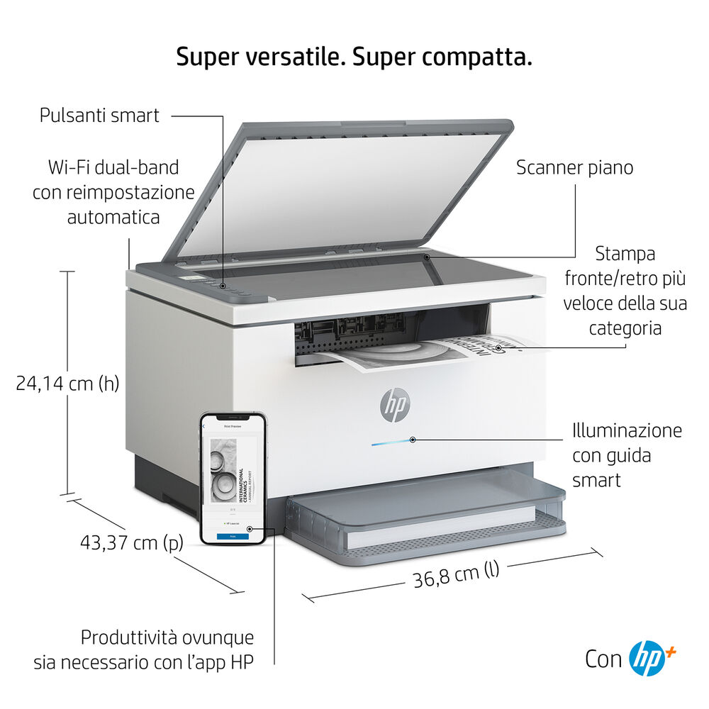 HP STAMPANTE M234DWE CON HP+, Laser Ricondizionato