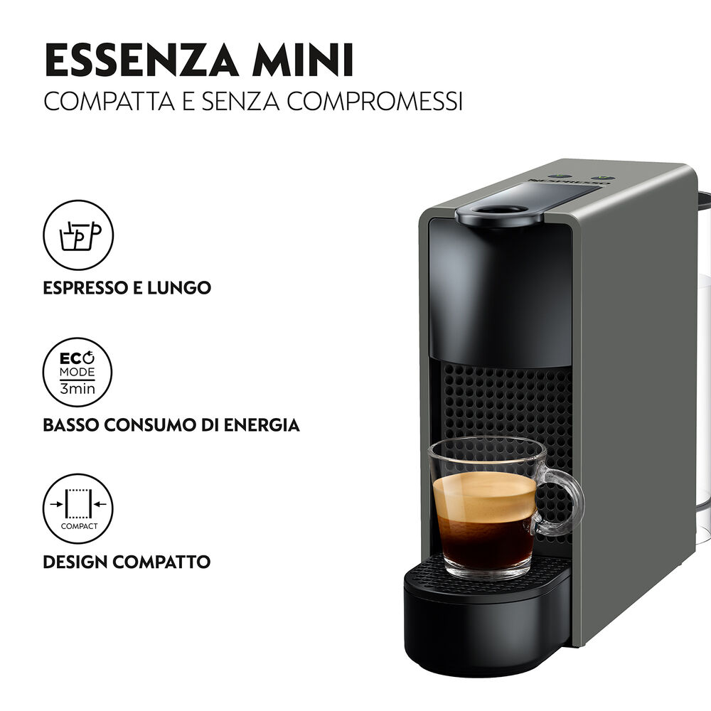 Essenza Mini XN110BK MACCHINA CAFFÈ CAPSULE, grigio scuro, image number 2