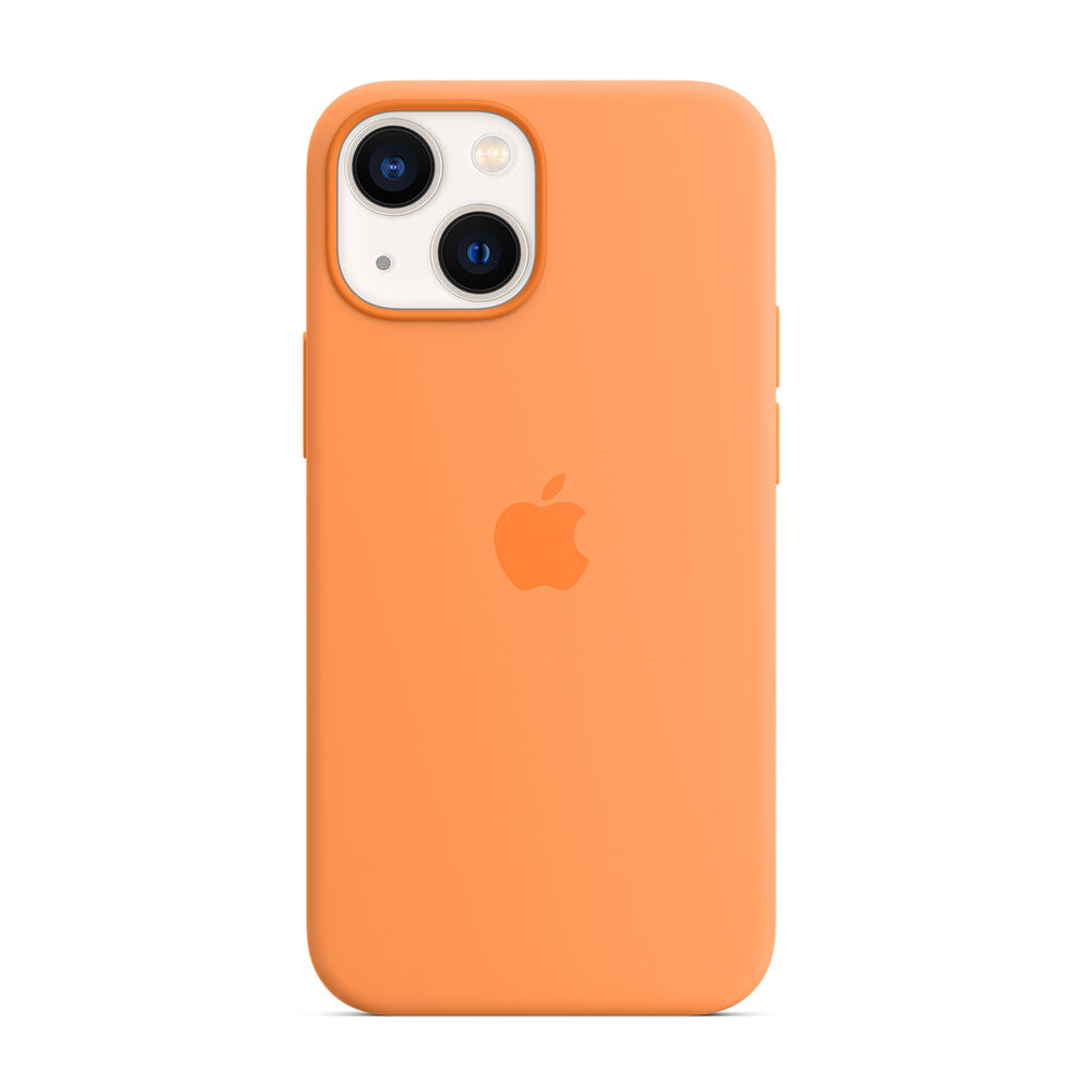 Custodia MagSafe in silicone per iPhone 13 mini - Giallo marigold, image number 0