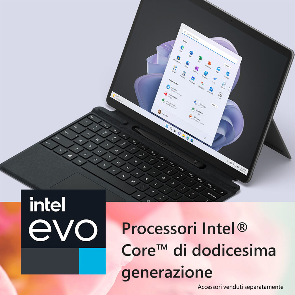 Surface Pro 9 – 13 convertibile 2 in 1, 13 pollici, processore Intel® Core™ i7, 16 GB, SSD 256 GB, Graphite, image number 4