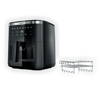 Friggitrice ad aria MAF671B0, Air Fryer XXL, Capacit&agrave; 7.2 L, 7 Programmi Preimpostati, Finestra sul Cestello Illuminata, Set per grigliare Incluso, Nero - PRMG GRADING OOCN - 15%