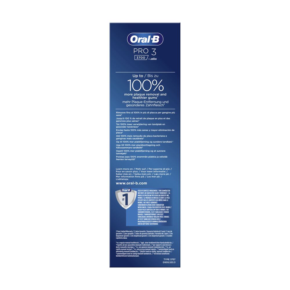 Spazzolino elettrico ORAL-B Pro 3 3700 , image number 11