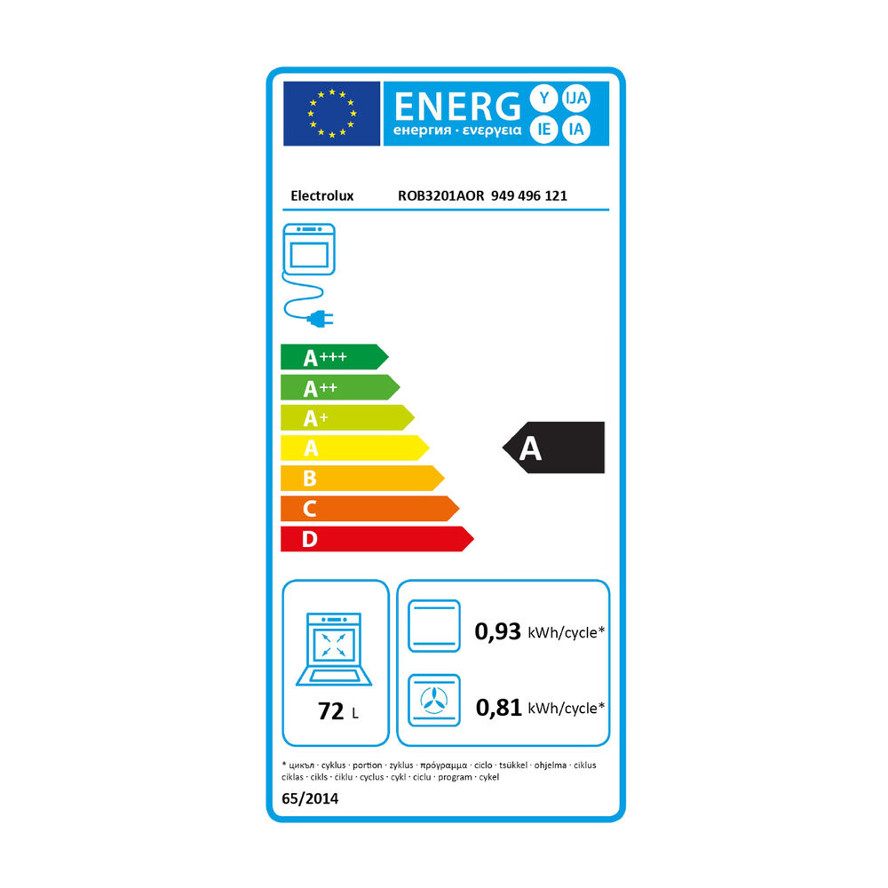 ROB3201AOR FORNO INCASSO, classe A, image number 1