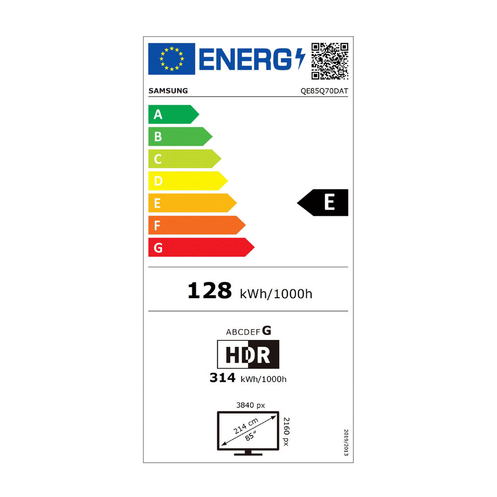 QE85Q70DATXZT TV QLED, SMART TV, 85 ", QLED, Processore Quantum Processor 4K, Nero, Classe E - PRMG GRADING OOBN - 10%, image number 5