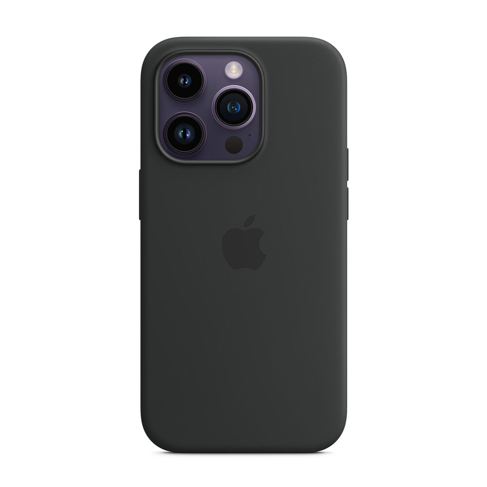 Custodia MagSafe in silicone per iPhone 14 Pro - Mezzanotte, image number 0