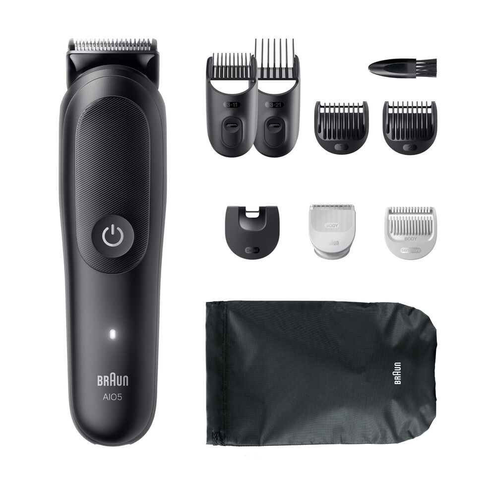 Regolabarba e capelli All-in-One Series 5, 14 livelli di taglio, lama skinguard, 7 pettini, 1 spazzola per la pulizia e 1 custodia - PRMG GRADING OOAN - 4.98%, image number 7