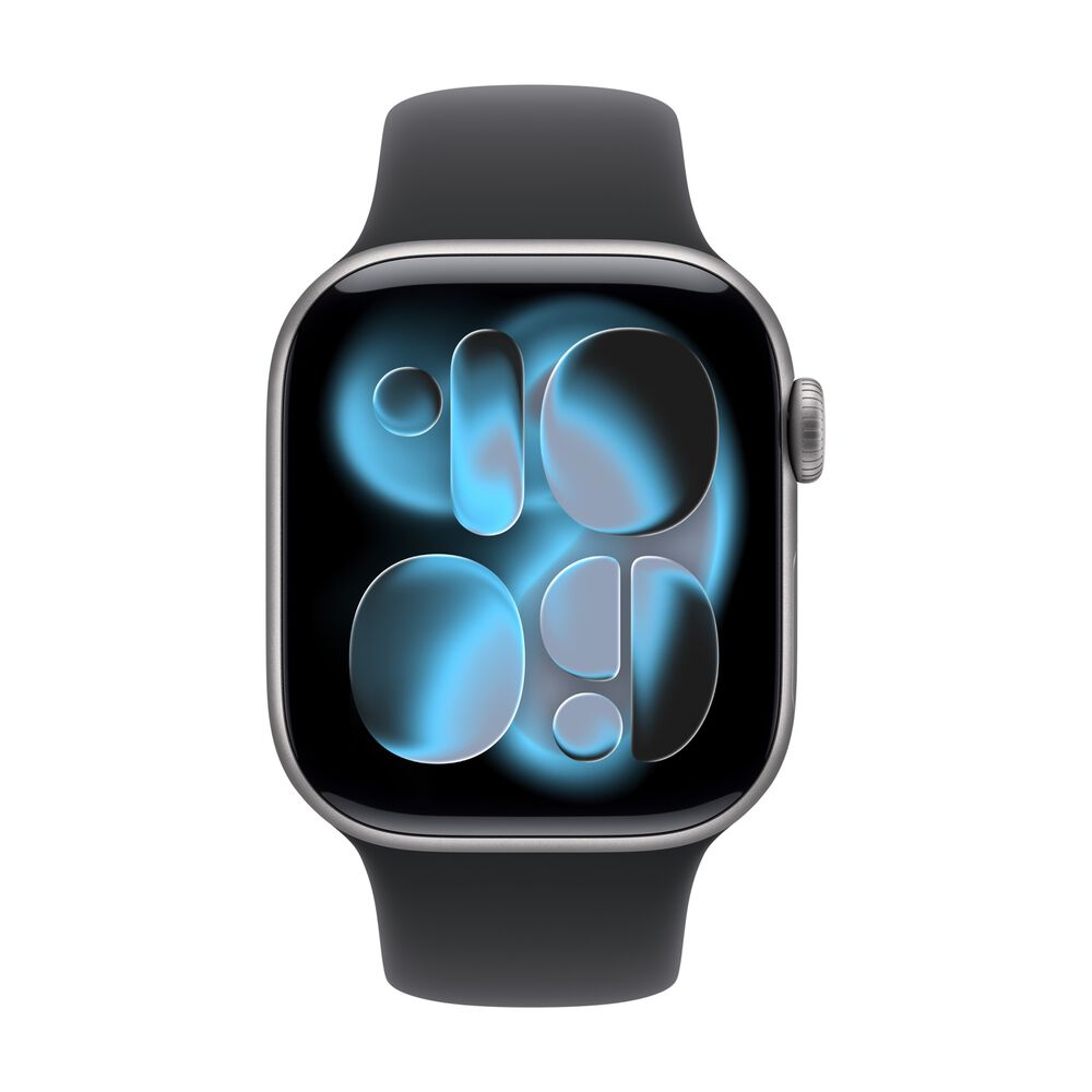 APPLE Watch Series 11 GPS + Cellular, Cassa 42 mm in alluminio grigio siderale con Cinturino Sport nero-S/M - PRMG GRADING ROBN - 10%, image number 1