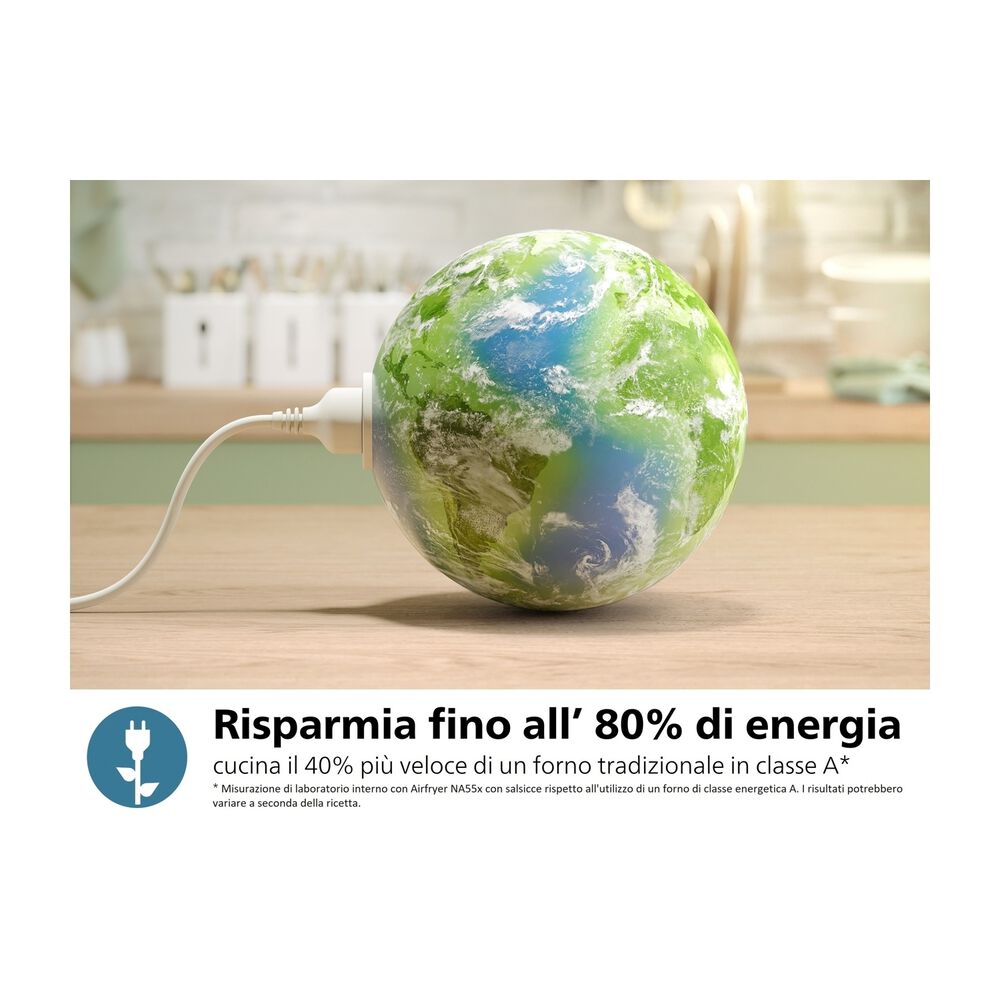 Airfryer Serie 5000 da 9L cottura vapore NA555/00, image number 4
