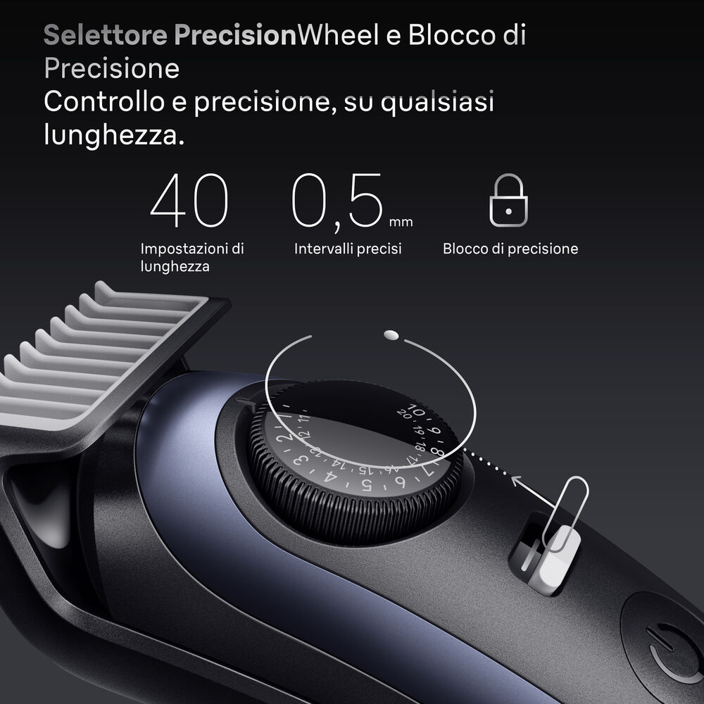 Regolabarba SERIES 7, lama ProBlade, tecnologia AutoSense, 40 impostazioni di lunghezza a intervalli di 0,5 mm, rifinitori di precisione, 1 stencil per barba, batteria di lunga durata - PRMG GRADING OOBN - 10%, image number 3