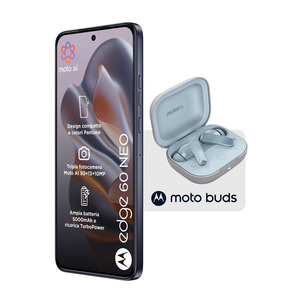 MOTOROLA Edge 60 Neo 256+MotoBuds, 256 GB, Grisaille - PRMG GRADING OOBN - 10%, image number 5