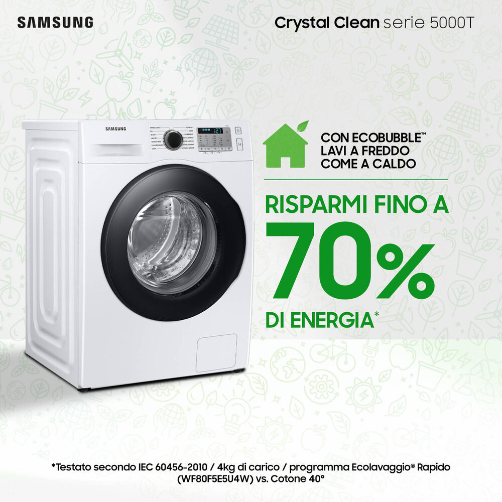 WW80TA046AH/ET LAVATRICE, Caricamento frontale, 8 kg, 55 cm, Classe B, image number 2