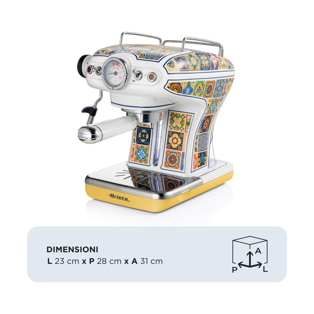 MACCHINA CAFF&Egrave; ESPRESSO ESPRESSO POSITANO, Compatibile con Macinato e Cialde, Pressione pompa 15 bar, Potenza 850 W, Serbatoio acqua 0,9 l, MULTICOLORE - PRMG GRADING OOCN - 15%, image number 1