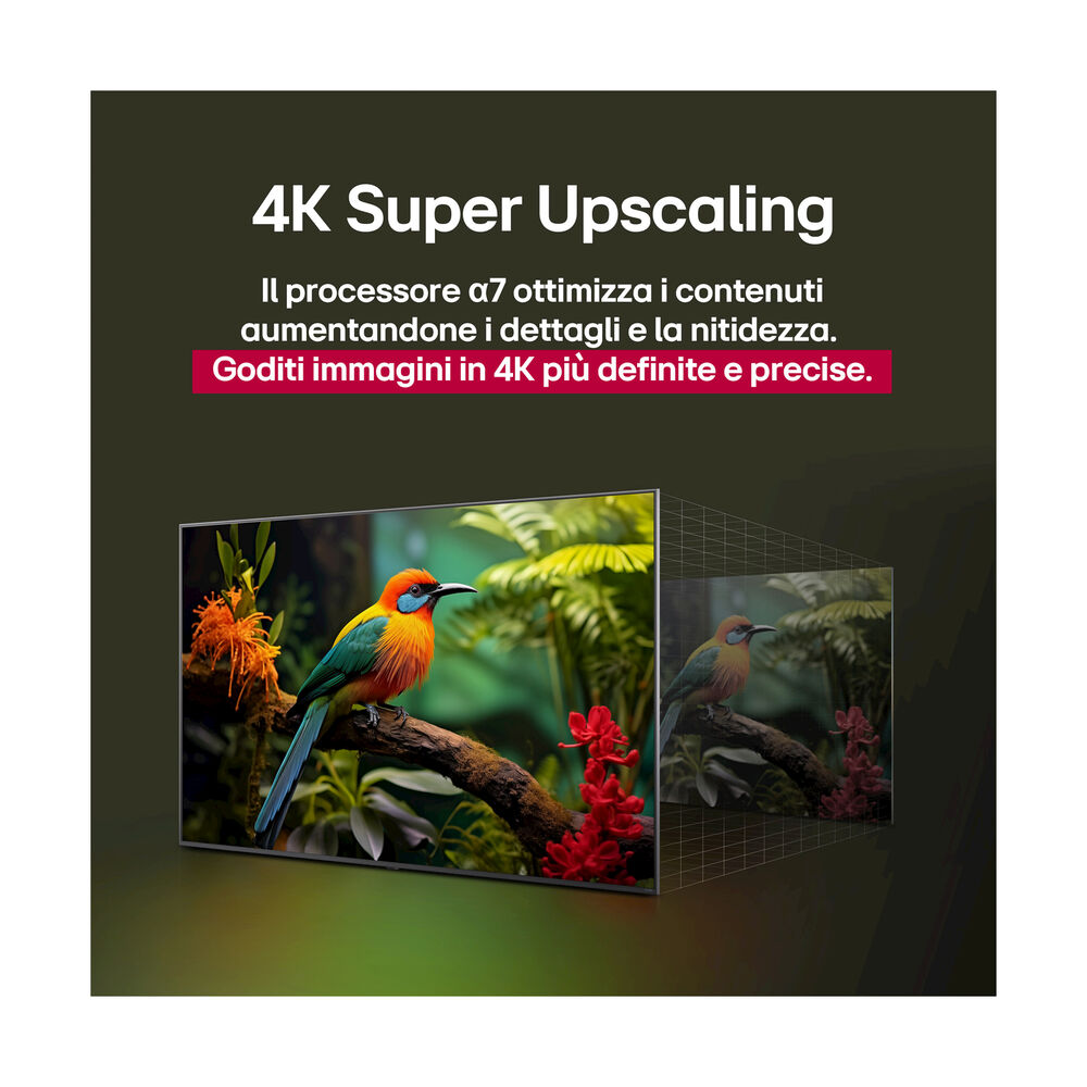 QNED AI 75QNED80A6A TV QNED, SMART TV, 75 ", QNED, Processore a7 Gen8 4K con AI, Charcoal Black, Classe D - PRMG GRADING OOBN - 10%, image number 19