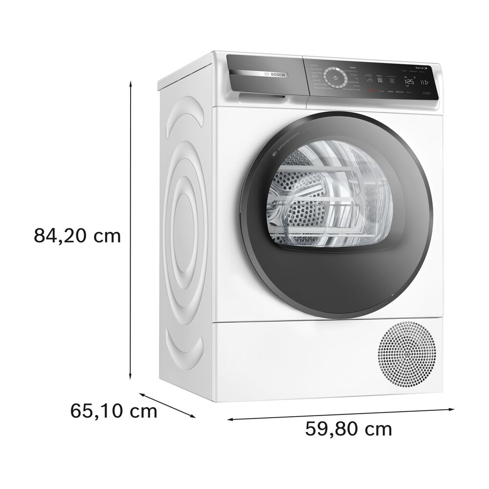 ASCIUGATRICE WQB245B0IT A pompa di calore, 9 kg, profondit&agrave; 61,3 cm, 61 dB(A), Bianco, Classe C - PRMG GRADING ROBN - 10%, image number 9