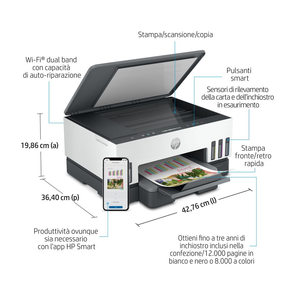 STAMPANTE INKJET SMART TANK 7005, Inkjet, image number 1
