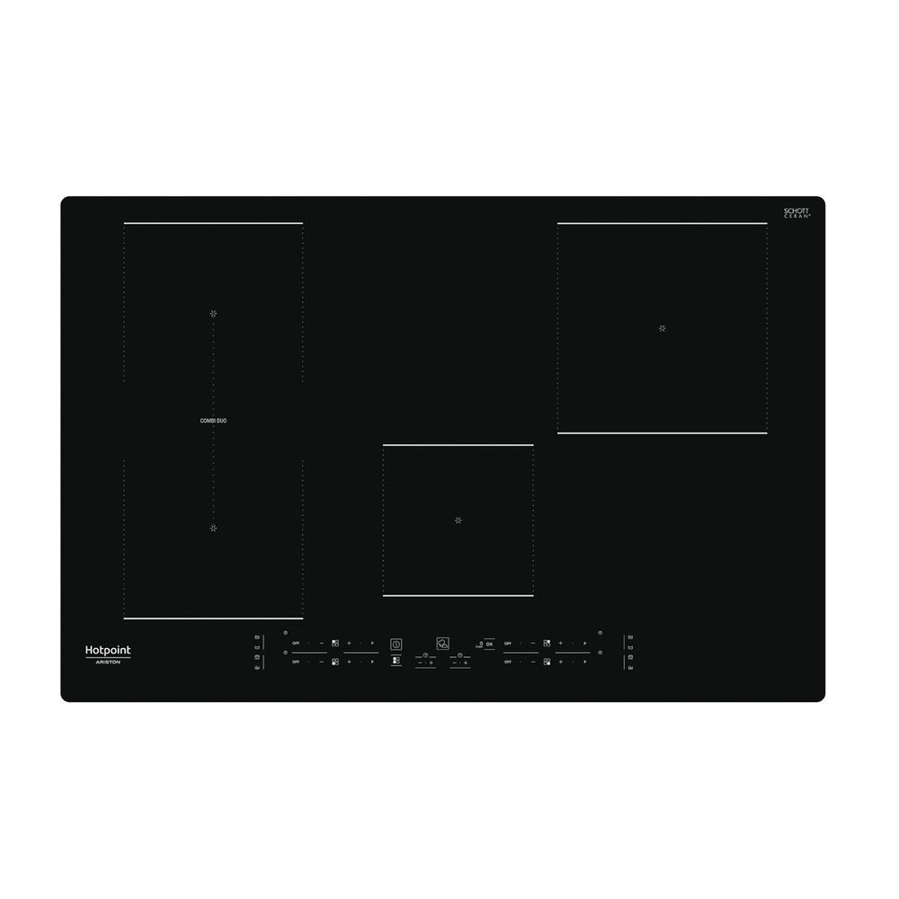  PIANO COTTURA HOTPOINT HB 0577B NE, zone cottura 4, image number 0