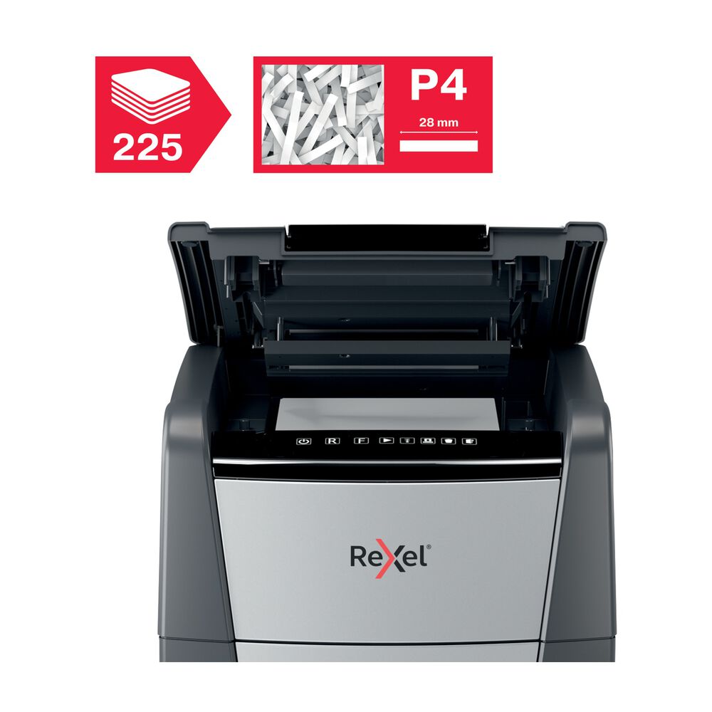 Distruggidocumenti REXEL Optimum AutoFeed+ 225X - PRMG GRADING OOBN - 10%, image number 4