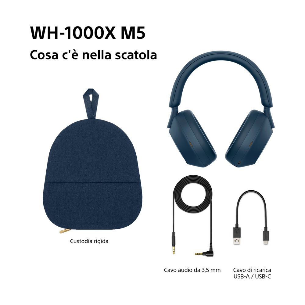 WH1000XM5L CUFFIE WIRELESS, blue, image number 9