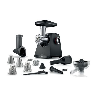 Tritacarne MFWS450B, MultiPower, 1900 W, Esclusiva Manopola di Comando per Velocit&agrave;, Materiali di Lunga Durata, Cavi Riponibili nell'apposito Spazio, Tanti Accessori Inclusi tra cui Ciotola, Pestello, Spremiagrumi e Puntale per Insaccati, Nero - PRMG GRADING OOCN - 15%