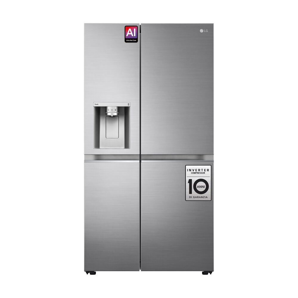 Frigorifero americano GSLV90PZAD, Sistema Multi Flow: S&igrave;; Sistema raffreddamento frigorifero: No Frost; Sistema raffreddamento congelatore: No Frost, Capacit&agrave; netta totale 635 l, Rumorosit&agrave;: 35 dB(A), LAN wireless, Dispenser acqua, Dispenser ghiaccio, Dimensioni: L 91,3 cm A 179 cm P 73,5 cm, Inox Premium, Classe D - PRMG GRADING ROCN - 14.99%, image number 1