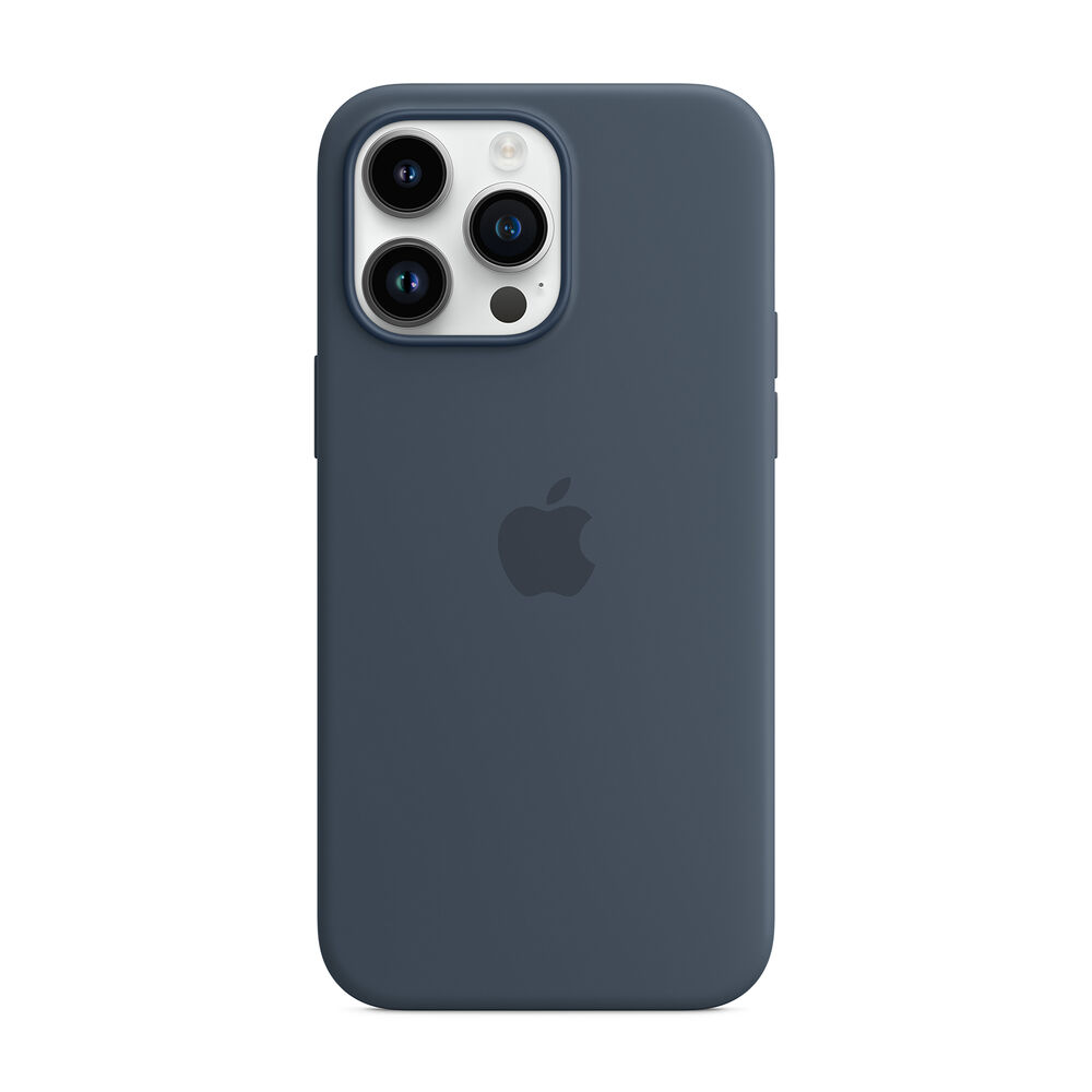 Custodia MagSafe in silicone per iPhone 14 Pro Max - Blu tempesta, image number 2