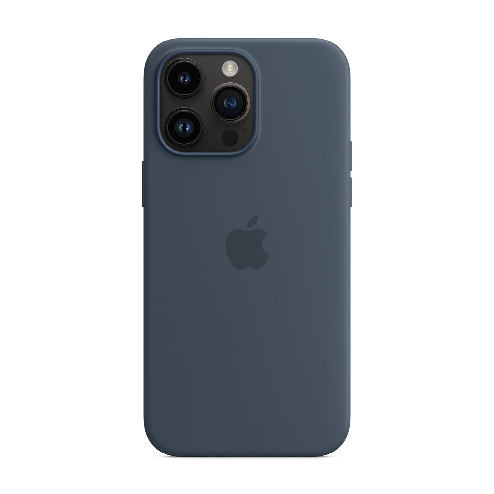 Custodia MagSafe in silicone per iPhone 14 Pro Max - Blu tempesta, image number 3
