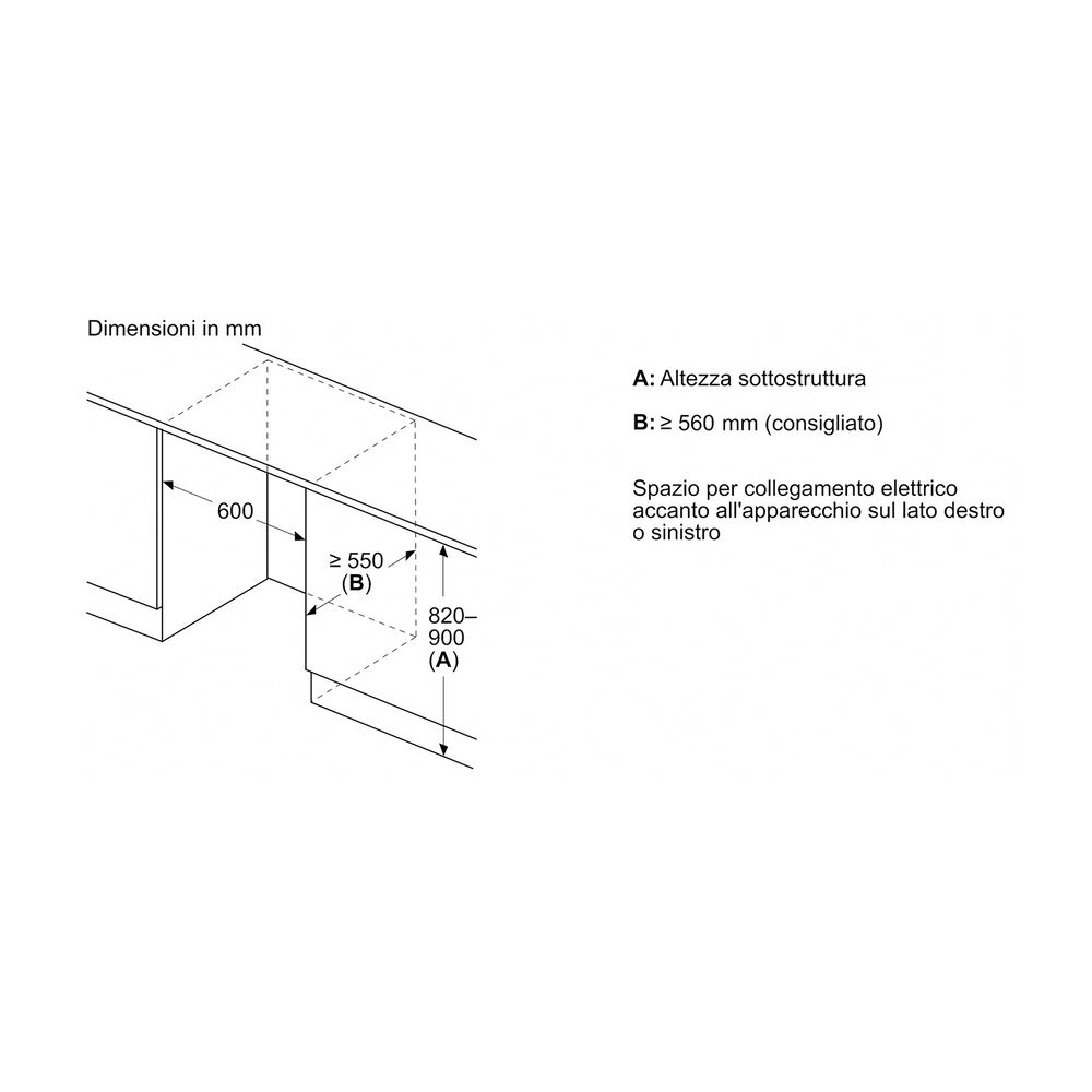 FRIGORIFERO DA INCASSO BOSCH KUL22VFD0, Capacit&agrave; netta totale 110 l, Rumorosit&agrave;: 35 dB(A), LAN wireless, Dimensioni: L 59,8 cm A 82 cm P 54,8 cm, Bianco, Classe D - PRMG GRADING ROBN - 10%, image number 4