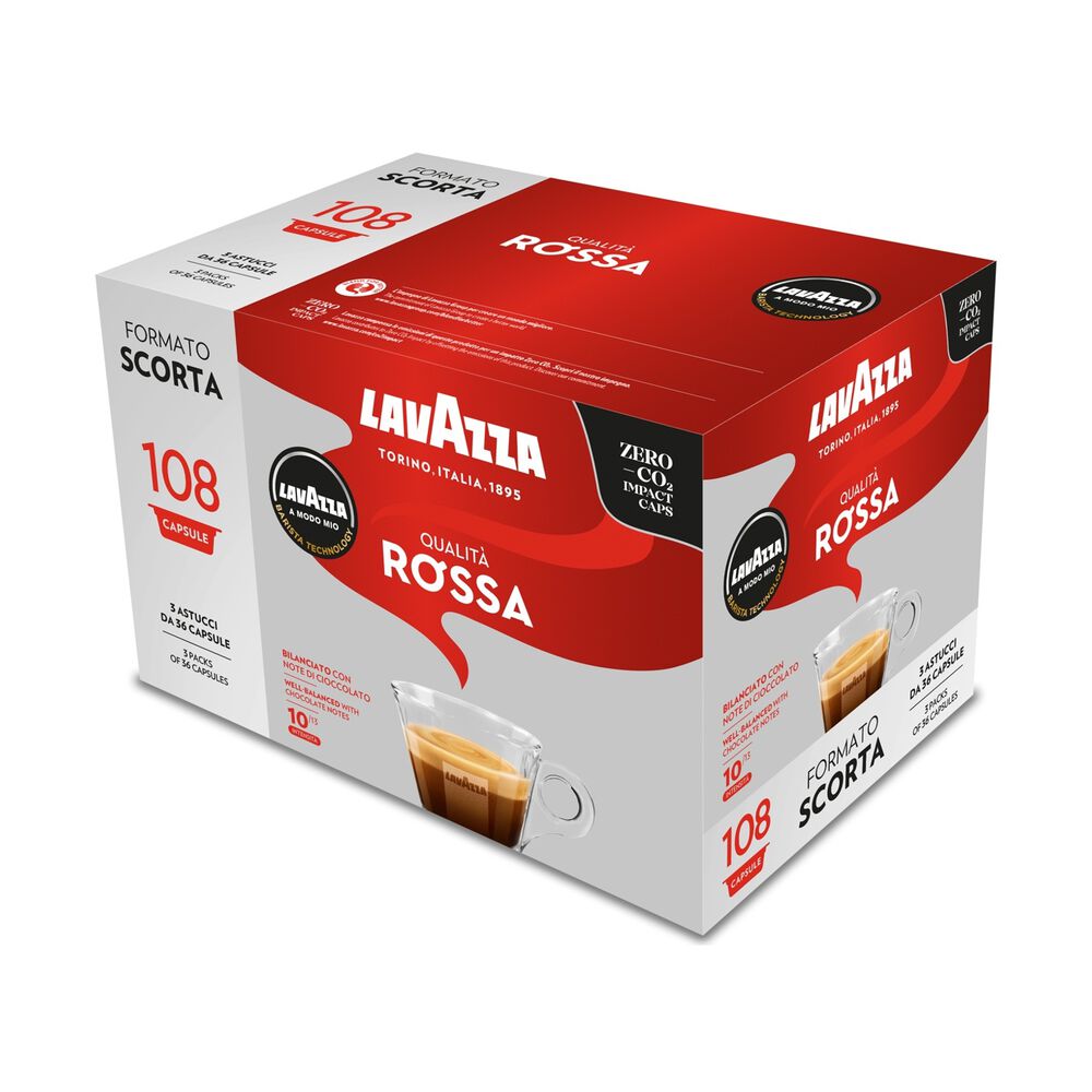 Capsule originali Lavazza per Macchine Espresso Lavazza A Modo Mio Q ROSSA 108 CAPS, 0,81 kg, image number 1