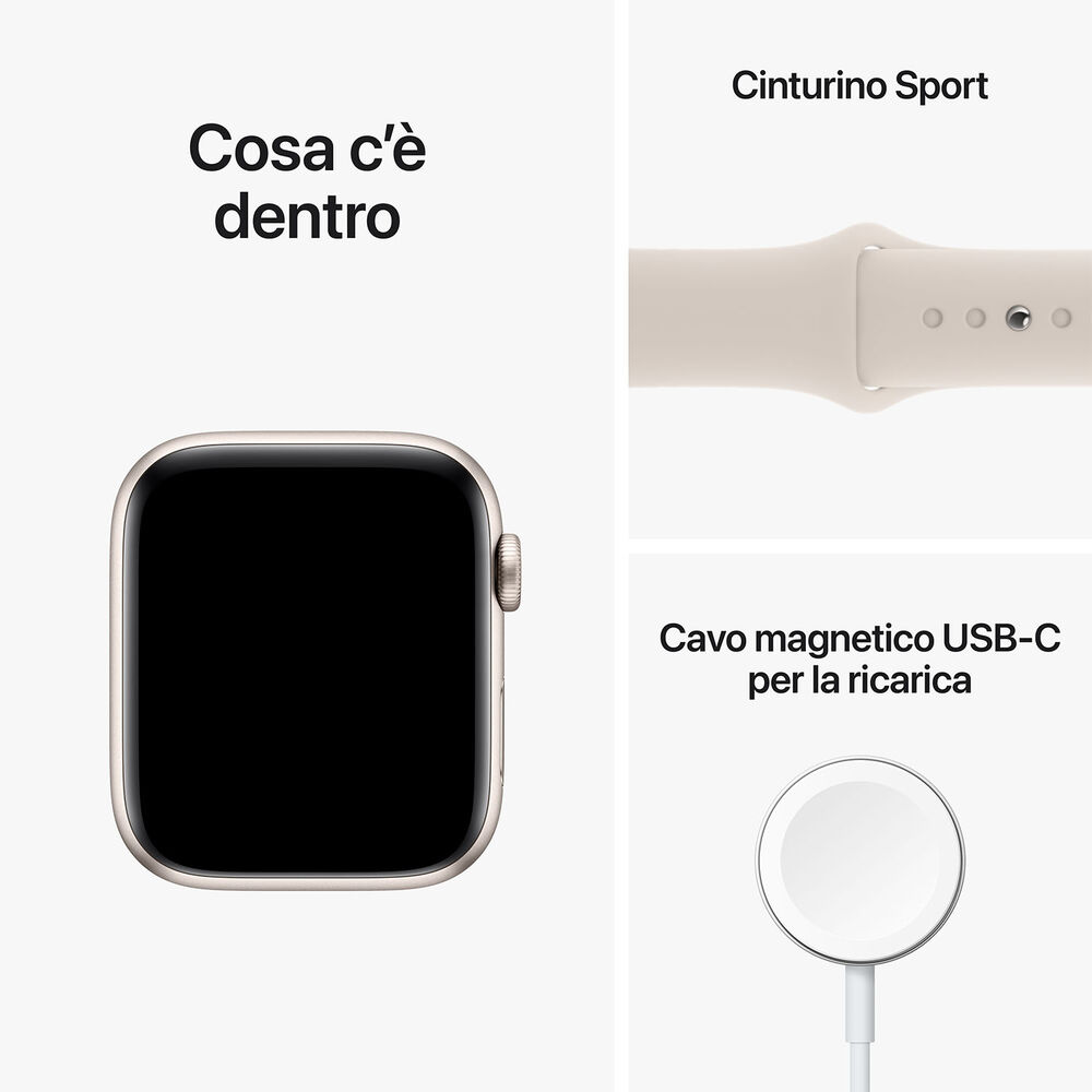 Watch SE GPS + Cellular 44mm Cassa in alluminio color galassia con Cinturino Sport Galassia - Regular (2ª Generazione), image number 5