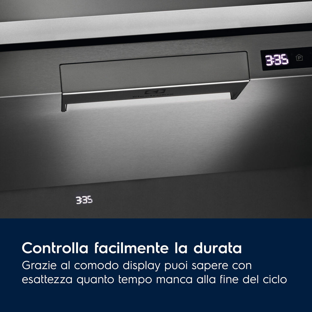 LAVASTOVIGLIE INCASSO Pannello frontale non in dotazione ELECTROLUX EEZ68600W, Programmi 8, Dimensioni: L 59,6 cm, A 81,8 cm, P 56 cm, Rumorosit&agrave; 43 dB(A), Consumo di acqua 10,9 l, Bianco, Classe A - PRMG GRADING ROBN - 10%, image number 7