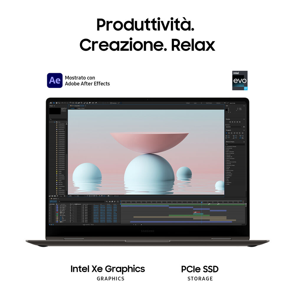 Galaxy Book3 Pro 360, 16 pollici, processore Intel® Core™ i7, INTEL Iris Xe Graphics, 16 GB, SSD 512 GB, Graphite, image number 5