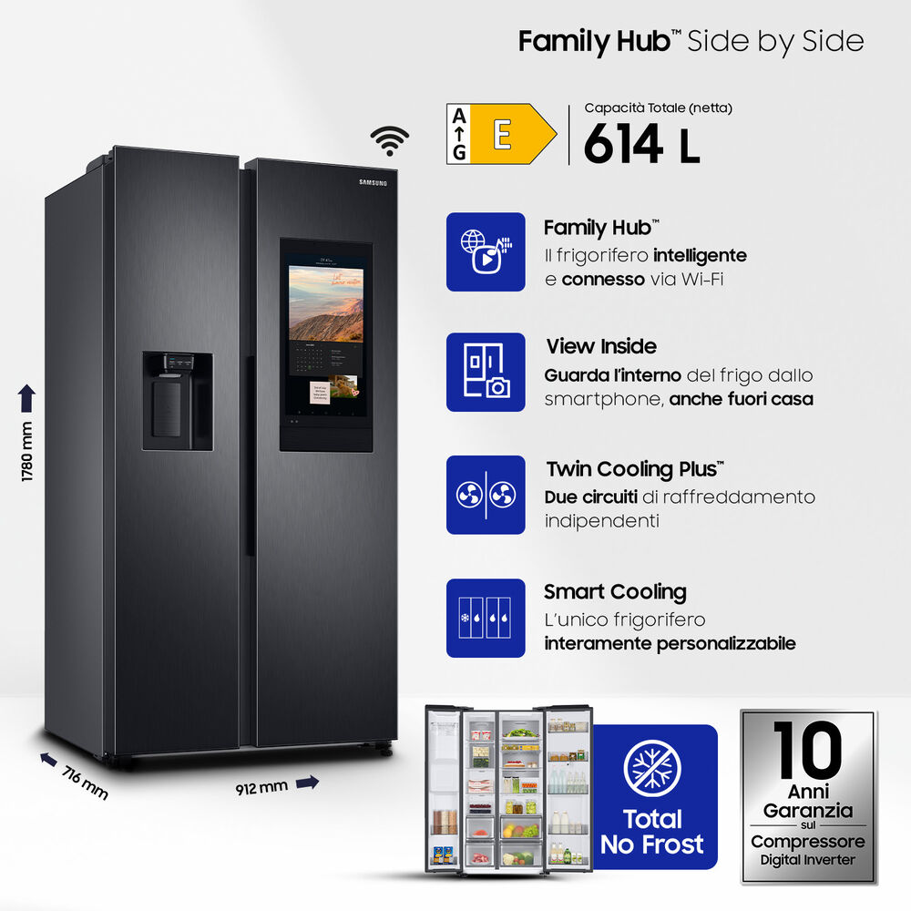 RS6HA8891B1/EF frigorifero americano , image number 1