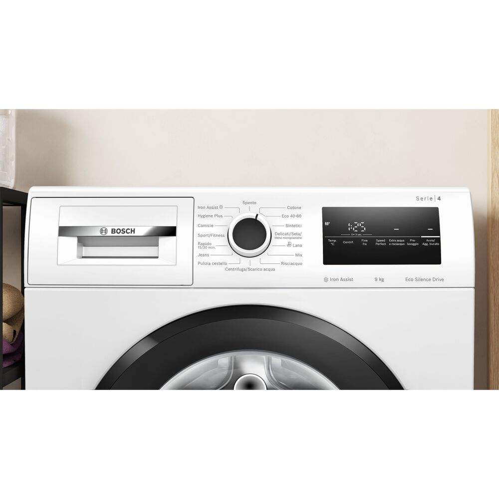 BOSCH WAN28229IT LAVATRICE, Caricamento frontale, 9 kg, 15 programmi, Profondit&agrave; 59 cm, Giri 1400 rpm, Bianco, livello rumorosit&agrave; centrifuga 72 dB(A), Classe A - PRMG GRADING ROCN - 15%, image number 9