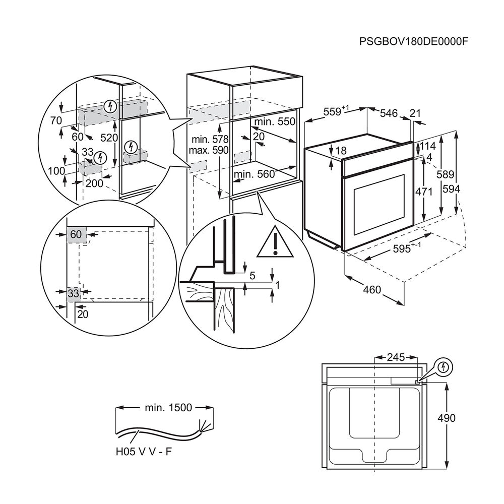 BPE535260M FORNO INCASSO, classe A+, image number 6