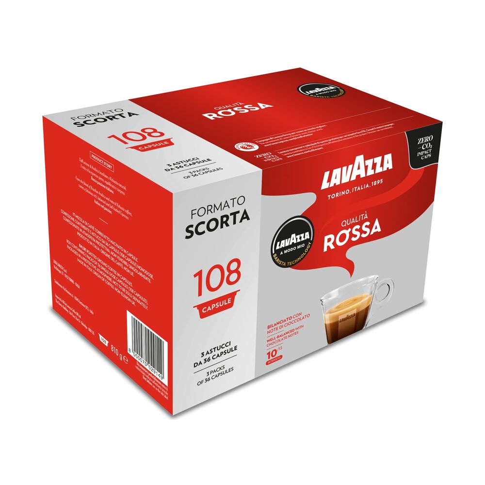 Capsule originali Lavazza per Macchine Espresso Lavazza A Modo Mio Q ROSSA 108 CAPS, 0,81 kg, image number 2
