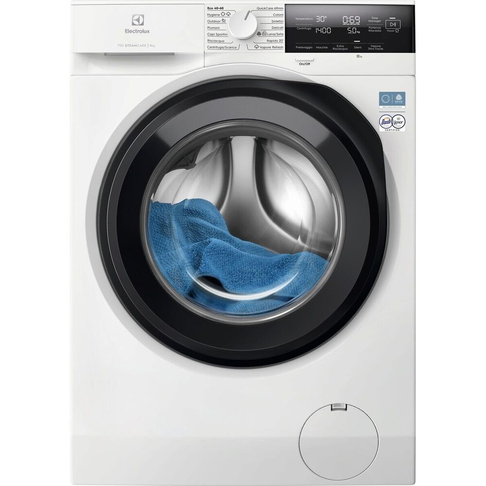 ELECTROLUX EW7F39 LAVATRICE, Caricamento frontale, 9 kg, 14 programmi, Profondit&agrave; 57,2 cm, Giri 1400 rpm, Bianco, livello rumorosit&agrave; centrifuga 74 dB(A), Classe A - PRMG GRADING ROBN - 10%, image number 1