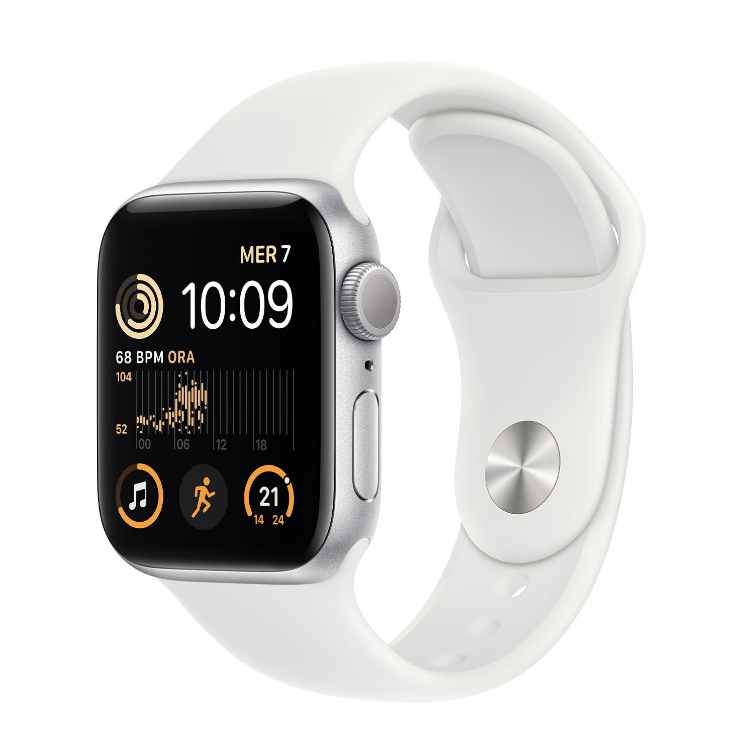 APPLE Watch SE GPS 40mm Cassa in alluminio color argento con