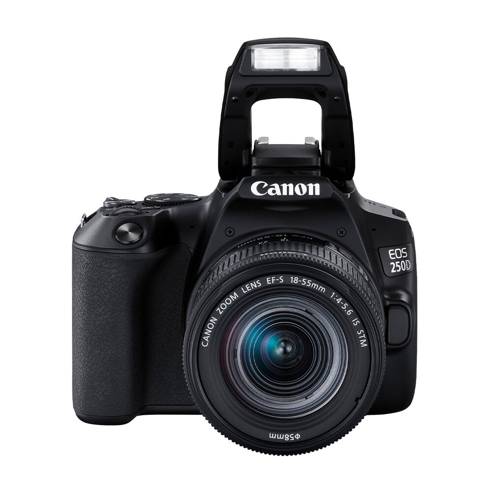 FOTOCAMERA REFLEX CANON EOS 250D BLACK + EF-S 18-55 IS STM, image number 1