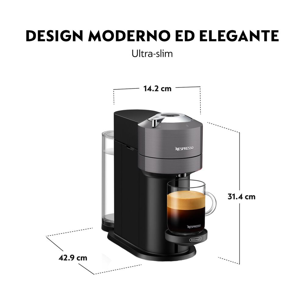 DE LONGHI ENV120.GY MACCHINA CAFF&Egrave; CAPSULE, Dark grey, image number 10