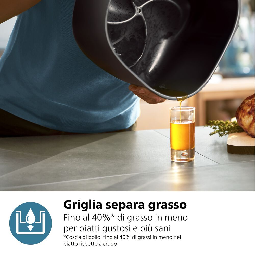 Airfryer Serie 5000 da 9L cottura vapore NA552/00, image number 13