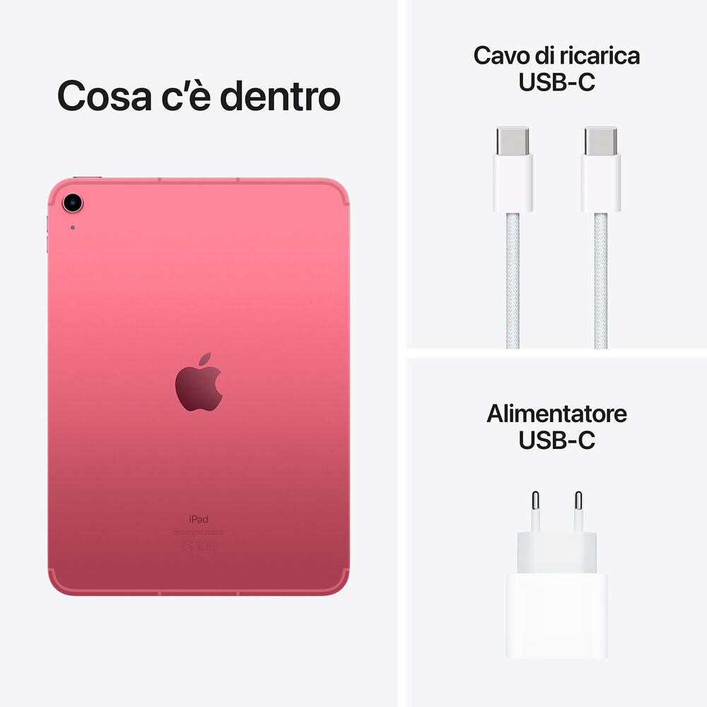 iPad 10.9'' (10ª generazione) Wi-Fi + Cellular 64GB Rosa , image number 2