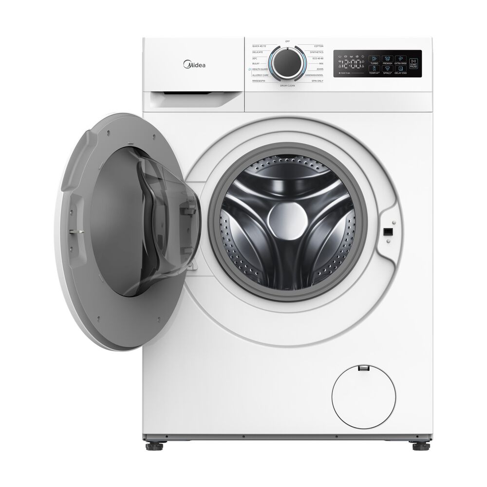 MIDEA MF110W80BA10/W-IT LAVATRICE, Caricamento frontale, 8 kg, 15 programmi, Profondit&agrave; 53,5 cm, Giri 1400 rpm, Bianco, livello rumorosit&agrave; centrifuga 72 dB(A), Classe A - PRMG GRADING ROCN - 15%, image number 1