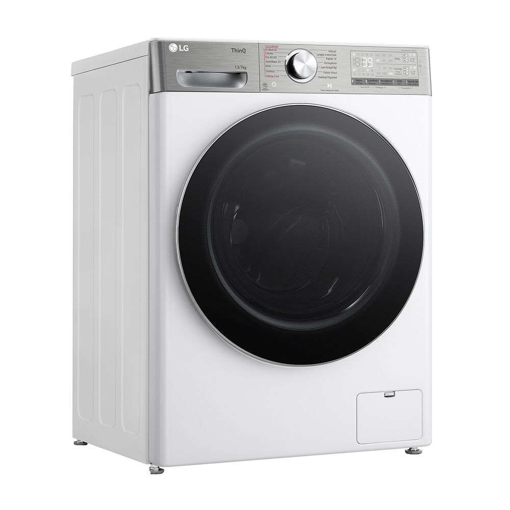 D4R9513TPWC AI DD LAVASCIUGA, Caricamento frontale, capacit&agrave; lavaggio 13 kg, capacit&agrave; asciugatura 7 kg, 14 programmi, Profondit&agrave; 61,5 cm, Giri 1400 rpm, White, Classe D - PRMG GRADING ROBN - 10%, image number 2