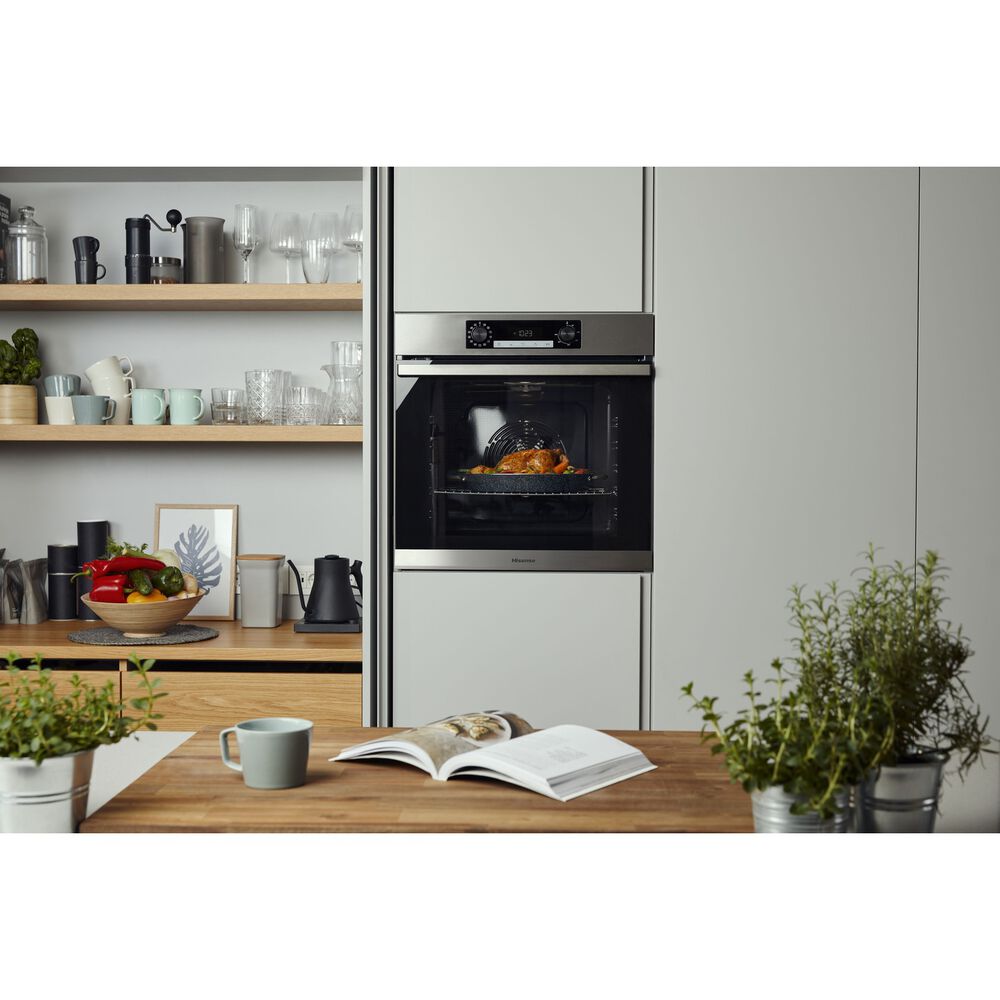 HISENSE BSA65211CX FORNO INCASSO Capacit&agrave; 77 l, dimensoni: L 59,5 cm-A 59,5 cm-P 56,4 cm, Inox, classe A - PRMG GRADING ROBN - 10%, image number 9